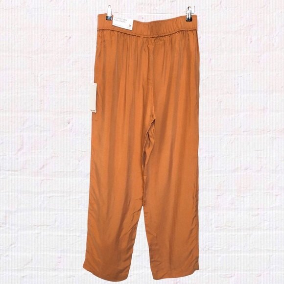 Soft Surroundings Pants Womens Medium Orange Copper Via Serravale High Waist NWT - Picture 4 of 12